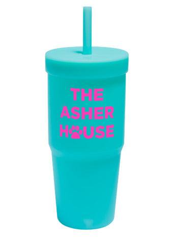 The Asher House Silicone Straw Tumbler - 32oz- 3 Colors