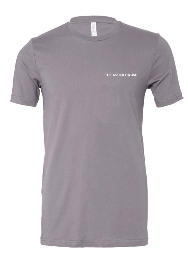 The Asher House Unisex Left Chest Text Logo T-Shirt - 4 Colors