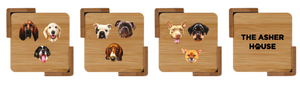 The Asher House Coasters- Set of 4